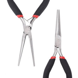 Long Chain Nose Pliers 5.9 inch Needle Nose Pliers Comfort Grip for Bending Wire Fixation Wrapping Beading DIY Making