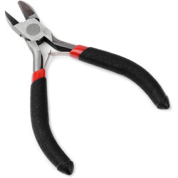1Pcs Carbon Steel Side Cutting Pliers 11cm/4.3"Polishing Gunmetal Jewelry Beading Pliers for Jewelry Making Tools Supplies