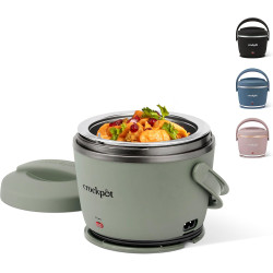 Crock-Pot Portable Electric Lunch Box 20-Ounce Food Warmer Moonshine Green | Ideal for Travel On-the-Go | Keeps Food Spill-Free 
