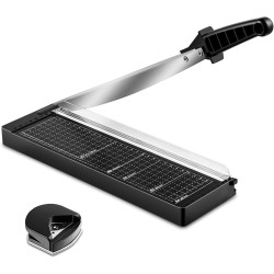 MAKEASY Paper Cutter 12 Inch, 8 Sheet Capacity, Heavy Duty Paper Cutter for Cardstock, Guillotine Paper Trimmer for Crafting, Classroom and Office