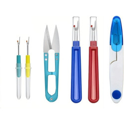 Modern Random Color Scissors & Crochet Hook, Seam Ripper, Mini Scissors For DIY Sewing