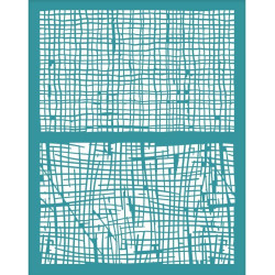 Generic 4x5 Inch Plaid Pattern Clay Stencils Gauze Texture Silk Screen for Polymer Clay Jewelry Making