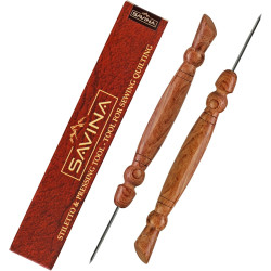 Savina Stiletto & Pressing Tool - Essential Quilting/Sewing Tool Stiletto, Presser - Precision Placement Tool for Getting Seams to Lay Correctly (2 Pieces)
