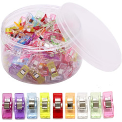 150 PCS Multipurpose Sewing Clips, Clips for Sewing, Quilting Clips for Fabric Sewing Binding Crafting, Assorted Bright Colors