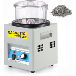 BEAMNOVA Magnetic Tumbler, Jewelry Polisher Machine, With Tub, Lid, 180mm 2000 RPM 1-60 Minute Timing, Unidirectional Rotation / Bi-rolling