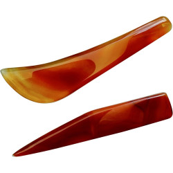 Natural Agate Knife Burnisher Jewelry Hand Polishing Tool Red 4.3 inch Gold and Silver Polishing Burnisher Tools Hand Jewelry