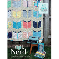Angela Pingel Designs- Book Nerd Quilt Pattern, Finished Size 54" x 66"
