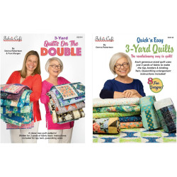New Fabric Cafe 3 Yard Quilts Pattern Bundle - on The Double and Quick 'n Easy Quilts, Brown