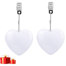 2Pcs Rechargeable Purse Light Handbag Light,2.8" LED Bag Lights for Purse with Automatic Sensor,Heart Shaped Lights for Inside Purse,Purse Must Haves Accessories for Women,Girls,Mother