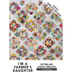 Jen kingwell Designs I'm a Farmers Daughter Quilt Pattern and Acrylic Templates