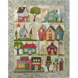 Fiberworks My Kinda Town Quilt Pattern by Laura Heine and Peggy Larsen, 42 x 54