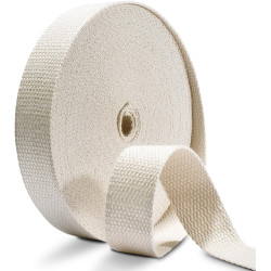 Cotton Webbing 1 Inch 12 Yards Natural Cotton Webbing Straps for Bags Handles, 1 Inch Weave Webbing for Cloth Tote Bag Straps Making,Cloth Belt, DIY Crafts Decoration (Natural 12Yards)