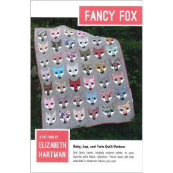 Elizabeth Hartman Ptrn Fancy Fox Quilt Pattern, 8.5" x 5.5", (EHP009)