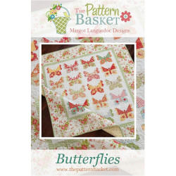 The Pattern Basket Butterflies Quilt Pattern by Margot Languedoc Designs