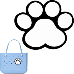 Charm for Bogg Bag Accessories,PVC Rubber Decorative Inserts for Bogg Bag Original & All Models, Personalize Your Tote, Sport & Girl Themes, Fits Simply Southern & Other Beach Bag