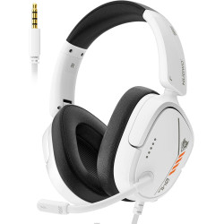 NUBWO HG04L Gaming Headset for PS5/PS4, Xbox Series X|S/Xbox One, Switch – 250g Lightweight, Clear Unidirectional Mic, Soft Memory Earmuffs, 3.5mm Jack for Gaming & Work