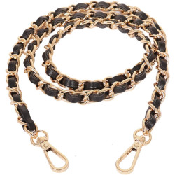 Purse Chain Strap Crossbody Bag Chains Strap Handbag Chain Replacement Leather Chain Straps 47.2"