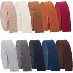 PH PandaHall 38 Yards Cotton Webbing 1 Inch Polyester Cotton Webbing Straps 10 Colors Bag Handles Belt for Tote Bag Purse Strap Cloth Belt Making Outdoor Supplies DIY Crafts