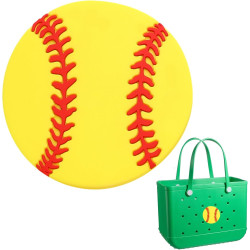 Charms for Bag, Insert PVC Rubber Personalizing Decorative Compatible with Handbag, Beach Tote, Rubber Beach Bag Accessories