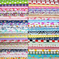 Cotton Fabric Squares Misscrafts 50pcs 12 x 12 inches Quilting Fabric Bundle Patchwork Pre-Cut Quilt Squares for DIY Sewing Scrapbooking Quilting Dot Pattern