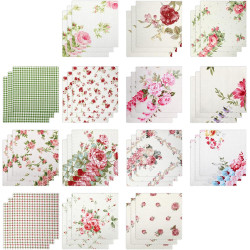 42Pcs Layer Cakes 10 Inch Squares for Quilting, Cotton Fabric Squares Pre-Cut 10x10 Inch Layer Cake Fabric Quilting Supplies for Sewing Patchwork