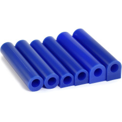 Yoption 6 Pcs Casting Wax, Carving Wax Ring Hole Tube for Making DIY Jewelry Ring Casting Mold and Craft Making, Blue