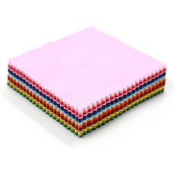 Threadsmith - 5 inch Charm Pack for Quilting - 100 Precut Cotton Fabric Squares (50 Colors)