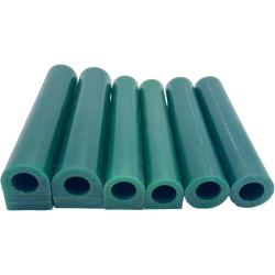 Green 6PCS Ring Wax Tube for Jewelry Carving Tool Lost Wax Casting Hole Tube Wax Molding Mold Craft Making Ring Wax Kit