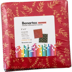 Kanvas Studio Holiday Keepsakes 5X5 Pack 42 5-inch Squares Charm Pack Benartex