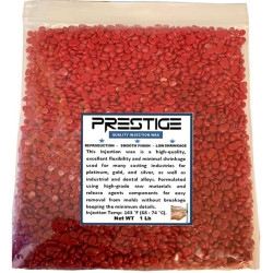 Red Injection Wax for Casting – All-Season, Low-Shrinkage, High-Fluidity Jewelry Injection Wax for Platinum, Gold & Silver – 5 lb