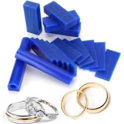 15PCS Carving Wax Block + 2PCS Jewelry Wax Hole Tube, Carving Wax Ring Casting Mold Wax Jewelry Ring Casting Mold Kit Jewelry Molding Tool Lost Wax Casting Wax Slice Assortment