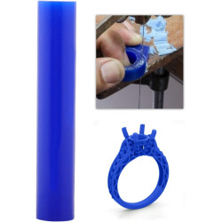 Carving Wax Ring Tube for Making Rings Mold Hard Ring Mold Jewelry Making Carved Sculpture Tube Injection Tool, Carving Wax Casting for DIY Craft Ring Making, Polishing Engraving Accessories(T200)