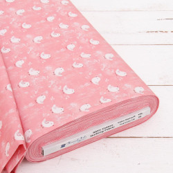 Premium Cotton Quilting Fabric Sold by The Yard - Vintage Threads Collection - 44" Width - 100% Cotton - Quilting, Sewing, Crafts - Pink Bird