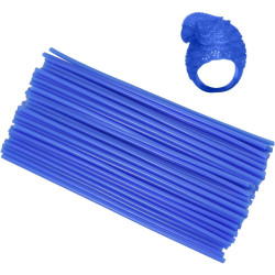 MEETOOT 30PCS 14.5x0.25CM Polishing and Engraving Tool Light Jewellery Design Wax Jewellery Pattern Making Wax Blue Round Sprue Wax Suitable for Dental and Jewellery Mould Wax Casting