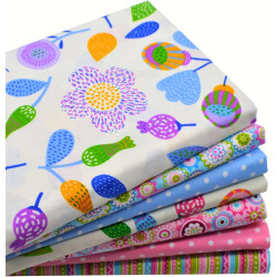 iNee Floral Fat Quarters Quilting Fabric Bundles for Quilting Sewing Crafting, 18 x 22 inches, (Floral)