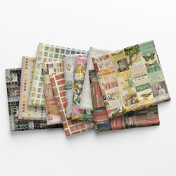 Eclectic Elements Palette: Multi Fat Eighth Bundle (10 Pieces) by Tim Holtz for FreeSpirit