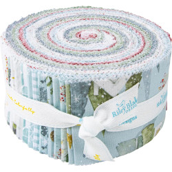 Lisa Audit Magical Winterland Rolie Polie 40 2.5-inch Strips Jelly Roll Riley Blake RP-14940-40