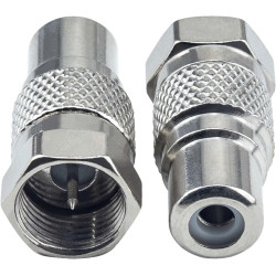 RCA to Coaxial Adapter, RCA to F Convertor, RCA Female to F Male Coaxial Adapter for Atari Sega Commodore Colecovision Game System