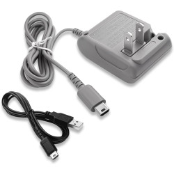 DS Lite Charger,Compatible with Nintendo DS Lite 100-240V Wall Plug Adapter, with USB Charging Cable for Nintendo DS Lite