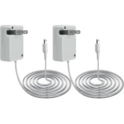 3DS Charger, DTOL 3DS Charger Compatible with Nintendo 3DS/ DSi/DSi XL/ 2DS/ 2DS XL/New 3DS 100-240V Wall Plug Adapter 2 Pack
