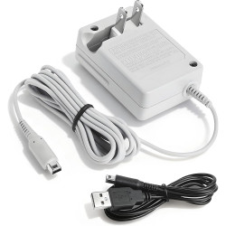 3DS Charger for Nintendo 3DS/ DSi/DSi XL/ 2DS/ 2DS XL/New 3DS 100-240V Wall Plug Adapter