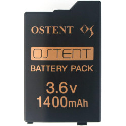 OSTENT Real 1400mAh 3.6V Lithium Ion Li-ion Polymer Rechargeable Battery Pack Replacement Upgraded Version for Sony PSP 2000/3000 PSP-S280 Console Video Games