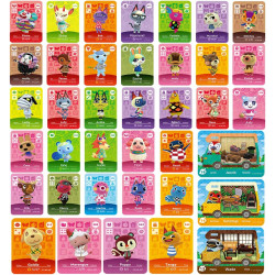 38Pcs NFC Mini Villager Cards with Storage Box (35 Pcs Villager and 3 Pcs RV Cards)