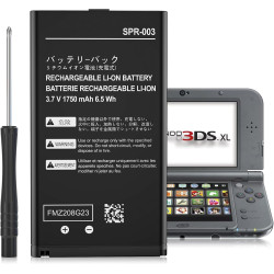 3DS XL Battery,3.7V 1750mAh High Capacity Replacement Battery for Nintendo 3DSXL/New 3DSXL/ 3DS LL/New 3DS LL Console,Includes Tool Kit