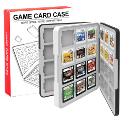 QUBAMG 3DS Game Case 48 Slot DS Game Holder Compatible With Nintendo New 3ds / New 3ds Xl / 3ds / 3ds Xl / Dsi / Dsi Xl / Ds / New 2ds /New 2ds Xl / 2ds/ 2ds Xl Catridge Portable Storage Box,Black